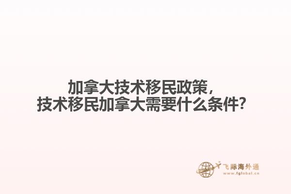 加拿大技術(shù)移民政策，技術(shù)移民加拿大需要什么條件？