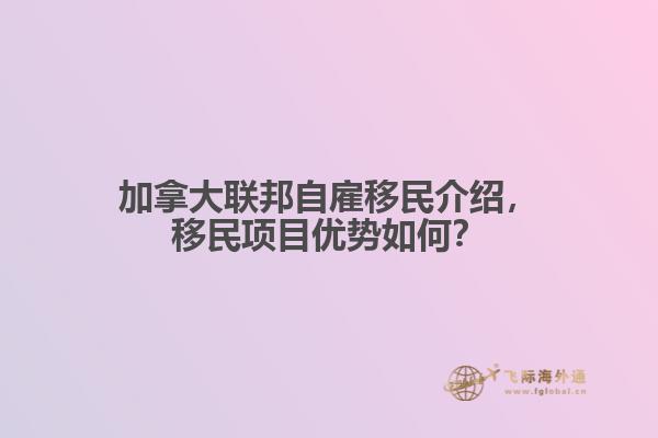 加拿大聯(lián)邦自雇移民介紹，移民項(xiàng)目優(yōu)勢(shì)如何？