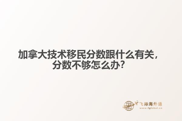 加拿大技術(shù)移民分?jǐn)?shù)跟什么有關(guān)，分?jǐn)?shù)不夠怎么辦？