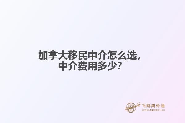 加拿大移民中介怎么選，中介費(fèi)用多少？