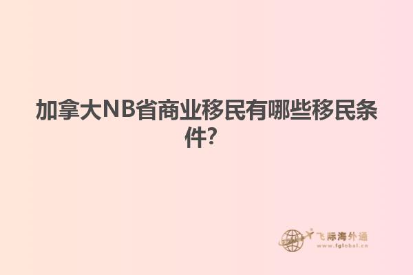 加拿大NB省商業(yè)移民有哪些移民條件？