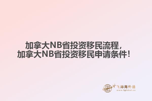 加拿大NB省投資移民流程，加拿大NB省投資移民申請條件！