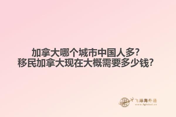 加拿大哪個城市中國人多？