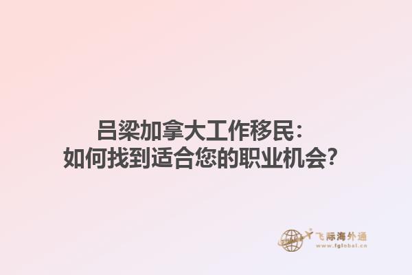 呂梁加拿大工作移民：如何找到適合您的職業(yè)機會？