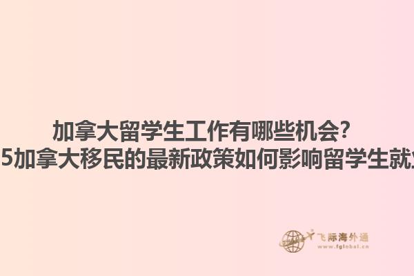 加拿大留學(xué)生工作有哪些機(jī)會(huì)？2025加拿大移民的最新政策如何影響留學(xué)生就業(yè)？1.jpg