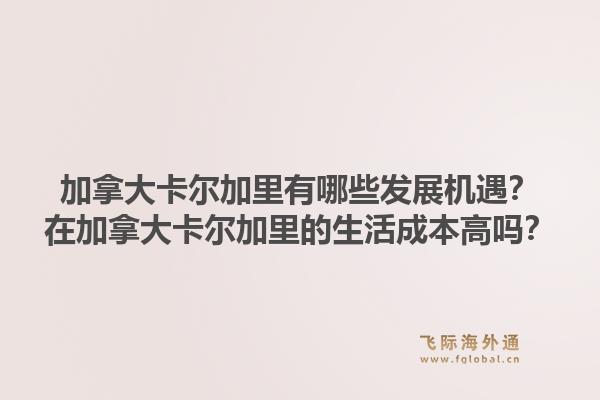 加拿大卡爾加里有哪些發(fā)展機遇？在加拿大卡爾加里的生活成本高嗎？1.jpg