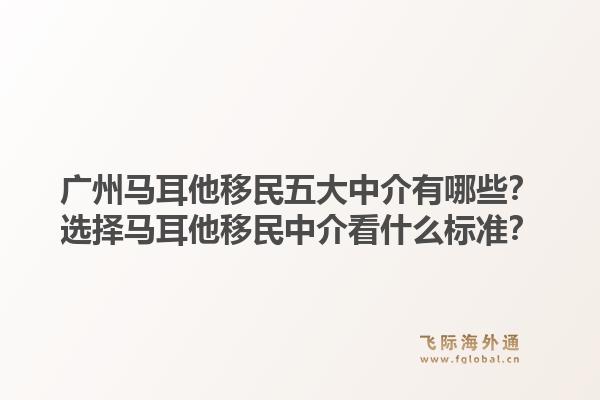 廣州馬耳他移民五大中介有哪些？選擇馬耳他移民中介看什么標(biāo)準(zhǔn)？