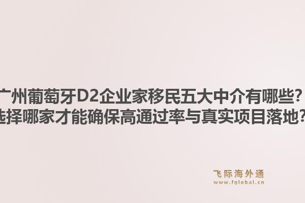 廣州葡萄牙D2企業(yè)家移民五大中介有哪些？選擇哪家才能確保高通過率與真實項目落地？1.jpg