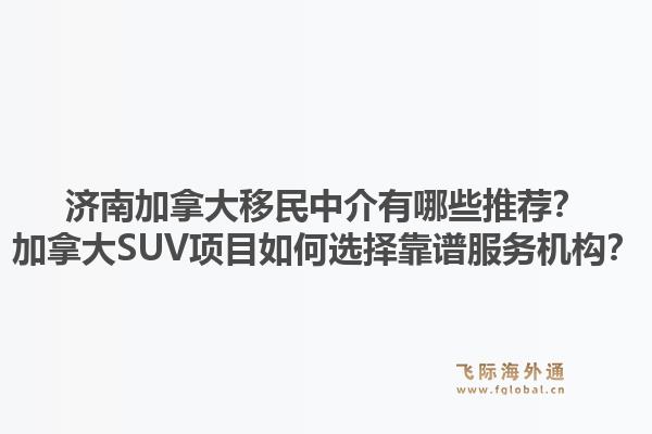 濟(jì)南加拿大移民中介有哪些推薦？加拿大SUV項(xiàng)目如何選擇靠譜服務(wù)機(jī)構(gòu)？